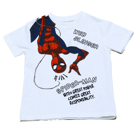 White Junior Boys Character Graphic