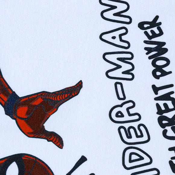 White Junior Boys Character Graphic