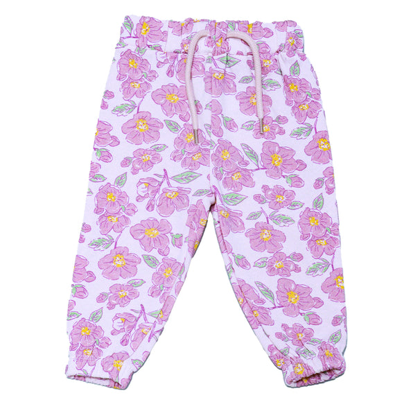 PINK FLORAL ACTIVE PANTS   SOLID MAUVE ACTIVE PANTS  ASSORTED 18 24 MONTHS
