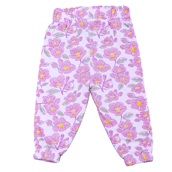 PINK FLORAL ACTIVE PANTS   SOLID MAUVE ACTIVE PANTS  ASSORTED 18 24 MONTHS