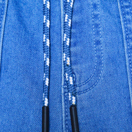 Light Wash Knitted Pullon Jeans - 0