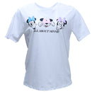 White Minnie Printed T Shirt-1
