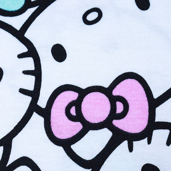 White Kitty Aop Dress