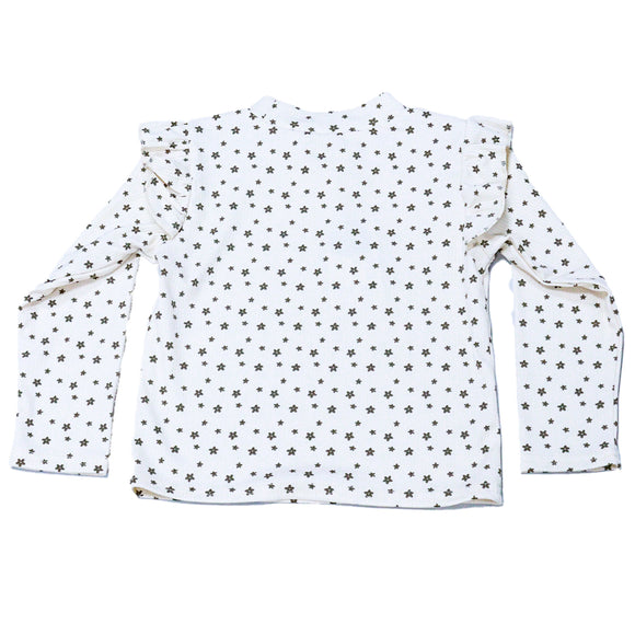 Cream Allover Print Casual Sets