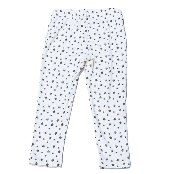 Cream Allover Print Casual Sets