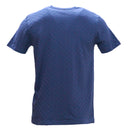 Grey Jacquard T Shirt With Motive Print Dark Grey-3