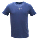 Grey Jacquard T Shirt With Motive Print Dark Grey-1