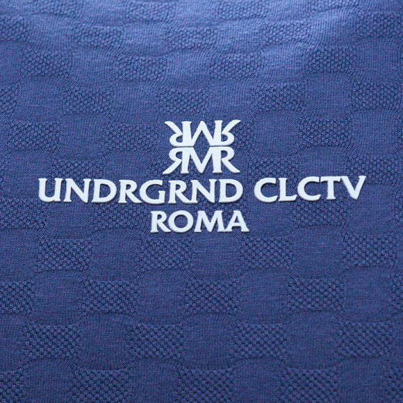 Grey Jacquard T Shirt With Motive Print Dark Grey