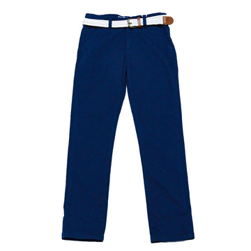 Navy Belted Casual Trouser REDTAG