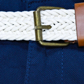 Navy Belted Casual Trouser - 0