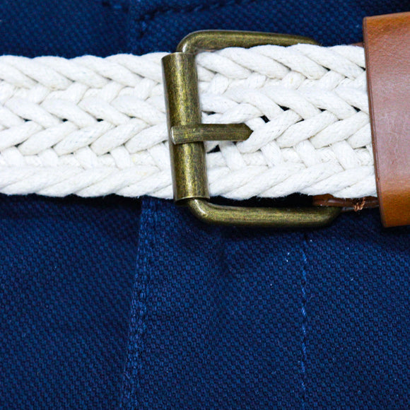 Navy Belted Casual Trouser