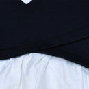BLACK  WHITE BALOON SLEEVE TOP ASSORTED 15 16 YEARS-2