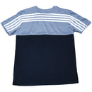 Black Grey Cut And Sew Tee-2