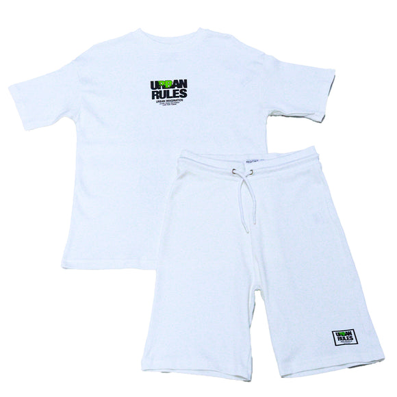 White Dream Rules Oversize Casual Set White 13 14 Years