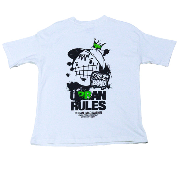 White Dream Rules Oversize Casual Set White 13 14 Years