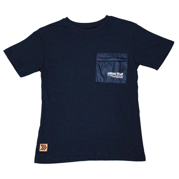 Black Heatseal Mesh Pocket Tee REDTAG