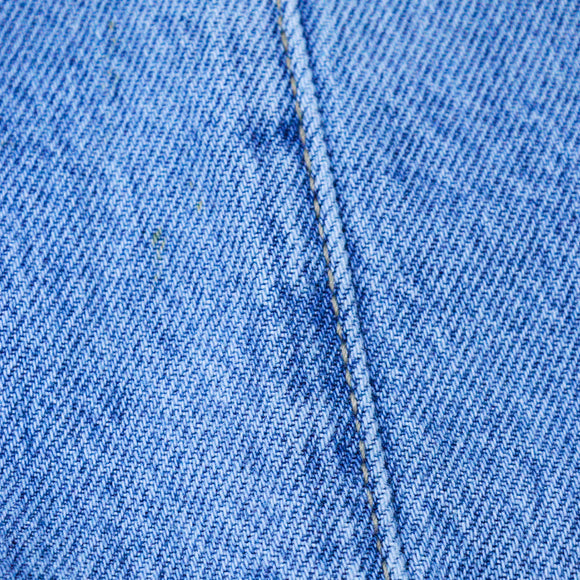 Mid Wash Blue Wide Leg Paneled Denim Jeans