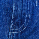 Mid Wash Blue Wide Leg Denim Jeans-2