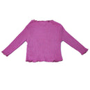 Brown Ribbed Casual Set-3