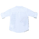 Flock Lepord Print White Long Sleeve Shirt-3