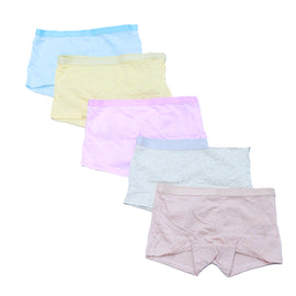 Multi Color 5Pcs Boxer Brief Packs Assorted - 0