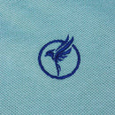 Green Suede Mandarin Collar Short Sleeve Polo-2