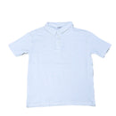 White Seersucker Stripe Mandarin Polo-1