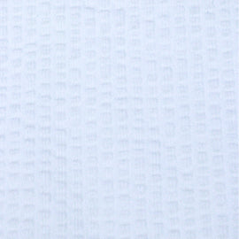 White Seersucker Stripe Mandarin Polo - 0