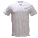 White Aop Polo Shirt With Chest Logo White Xx-1
