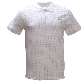 White Aop Polo Shirt With Chest Logo White Xx
