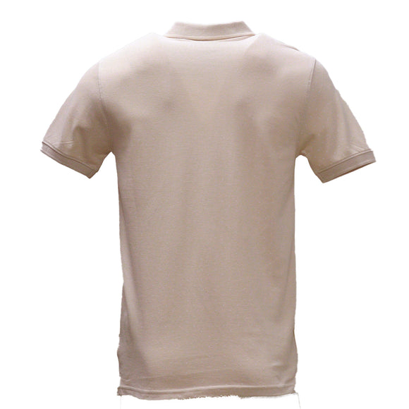 Beige Aop Polo Shirt With Chest Logo Beige X