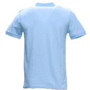 Sky Blue Aop Polo Shirt With Chest Logo Sky Blue-3