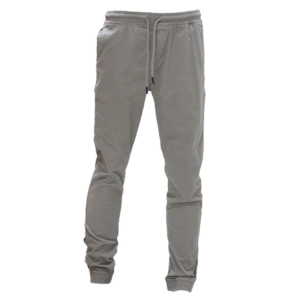 Brown Twill Jogger Brown