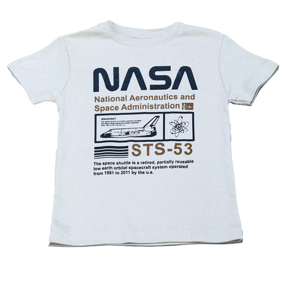 Beige Nasa T Shirt And Long Pant Pyjama Set Beige 3 4 Years