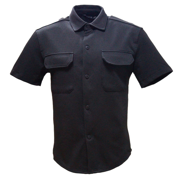 Black Boxy Fit Overshirt Black Xx