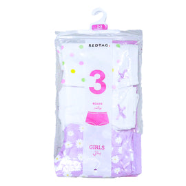 3Pc Pk  Junior Girls Assorted Printed Boxer Pack