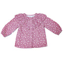 Dusty Pink All Over Print Casual Blouse-1