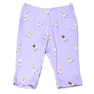 Lilac Ballerina All Over Print Button Front Pyjama Set Lilac - 0