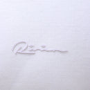 White Zip Placket Polo Shirt With Chest Logo White-2