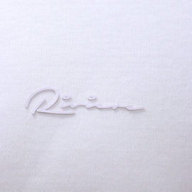 White Zip Placket Polo Shirt With Chest Logo White - 0