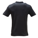 Slate Grey Zip Placket Polo Shirt With Chest Logo Dark Grey-3