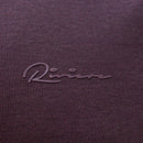 Wine Zip Placket Polo Shirt With Chest Logo Burgundy-2