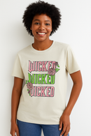 Grey Wicked Printed T Shirt Pale-1