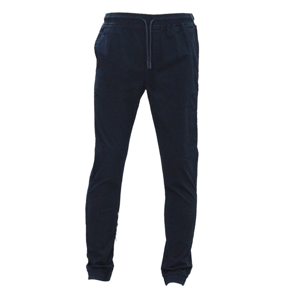 Black Twill Jogger Black
