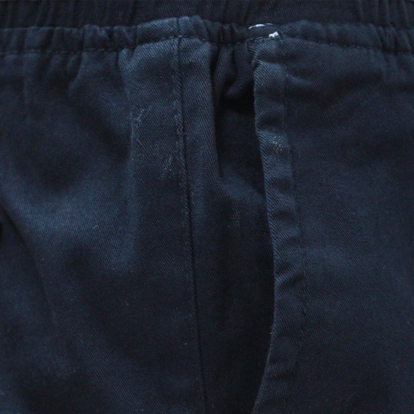 Black Twill Jogger Black