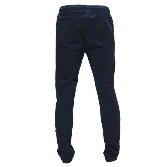 Black Twill Jogger Black