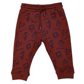 RUST ANIMAL PRINTED ACTIVE PANTS ORANGE 18 24 MONTHS