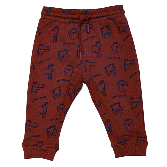 RUST ANIMAL PRINTED ACTIVE PANTS ORANGE 18 24 MONTHS
