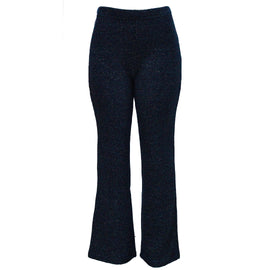 LUREX WEAVED CO  ORD TROUSER BLACK