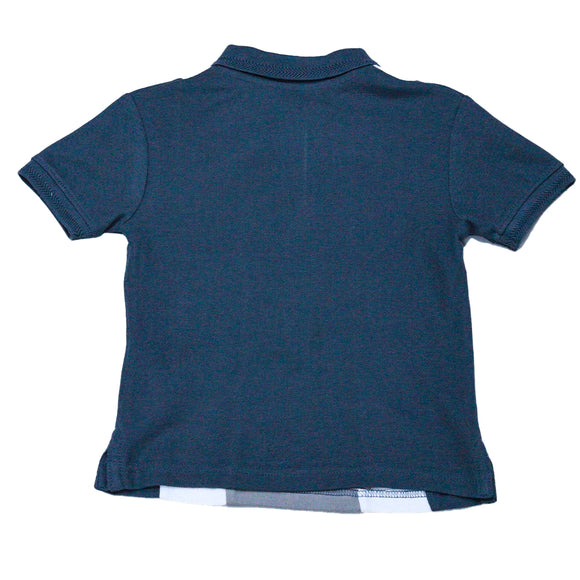 Grey Vertical Cut N Sew Zip Placket Polo With Shorts Set Mid Grey 5 6 Years